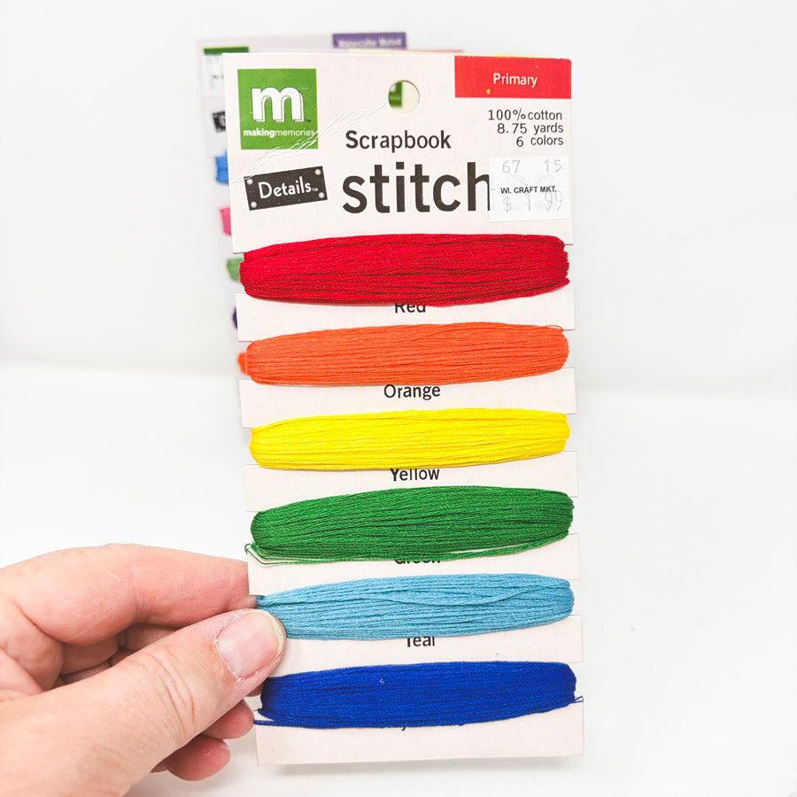 Making Memories Stitches Thread Cards