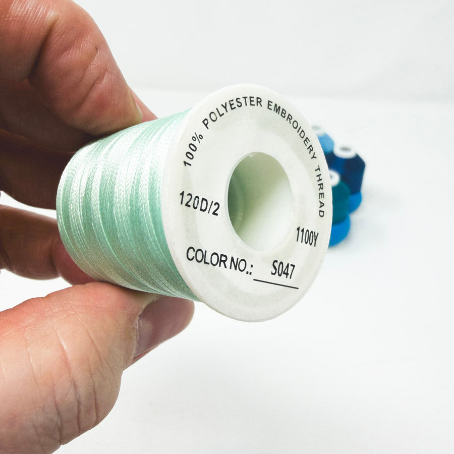 Blue Series – Polyester Embroidery Thread – 1100Y – 120D/2