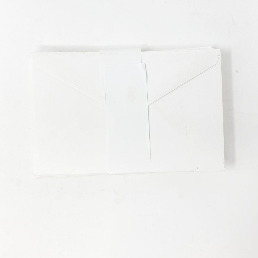3-1/2"x5-3/4" White Envelopes - Pack of 20
