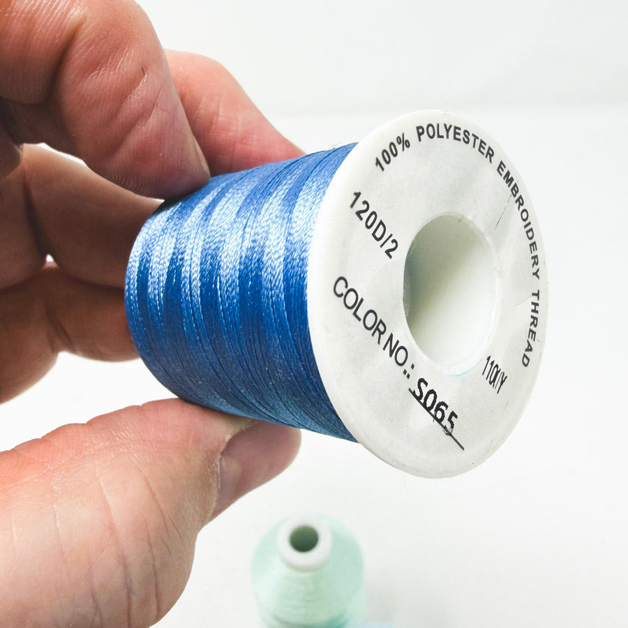 Blue Series – Polyester Embroidery Thread – 1100Y – 120D/2