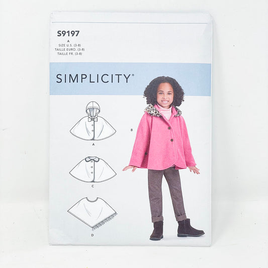 Jacket S9197 - Simplicity Sewing Pattern (3-8)