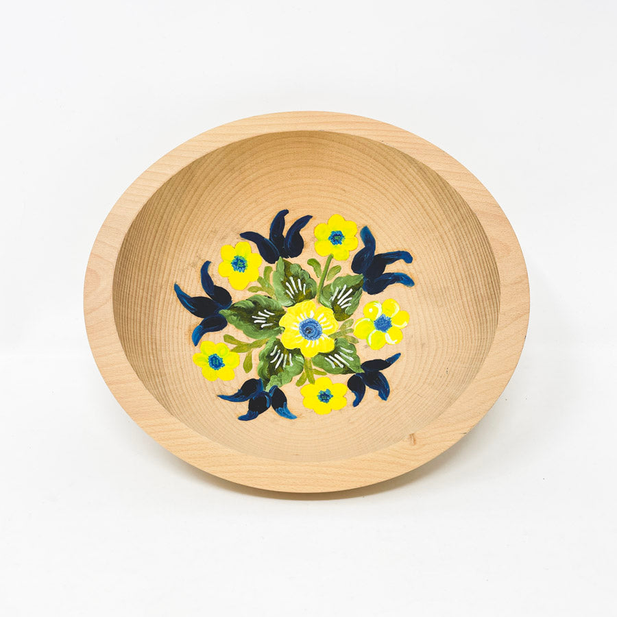 Hand Painted Wood Bowl