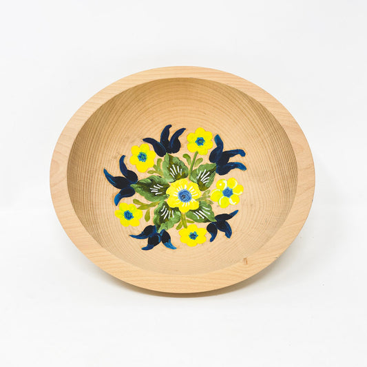 Hand Painted Wood Bowl