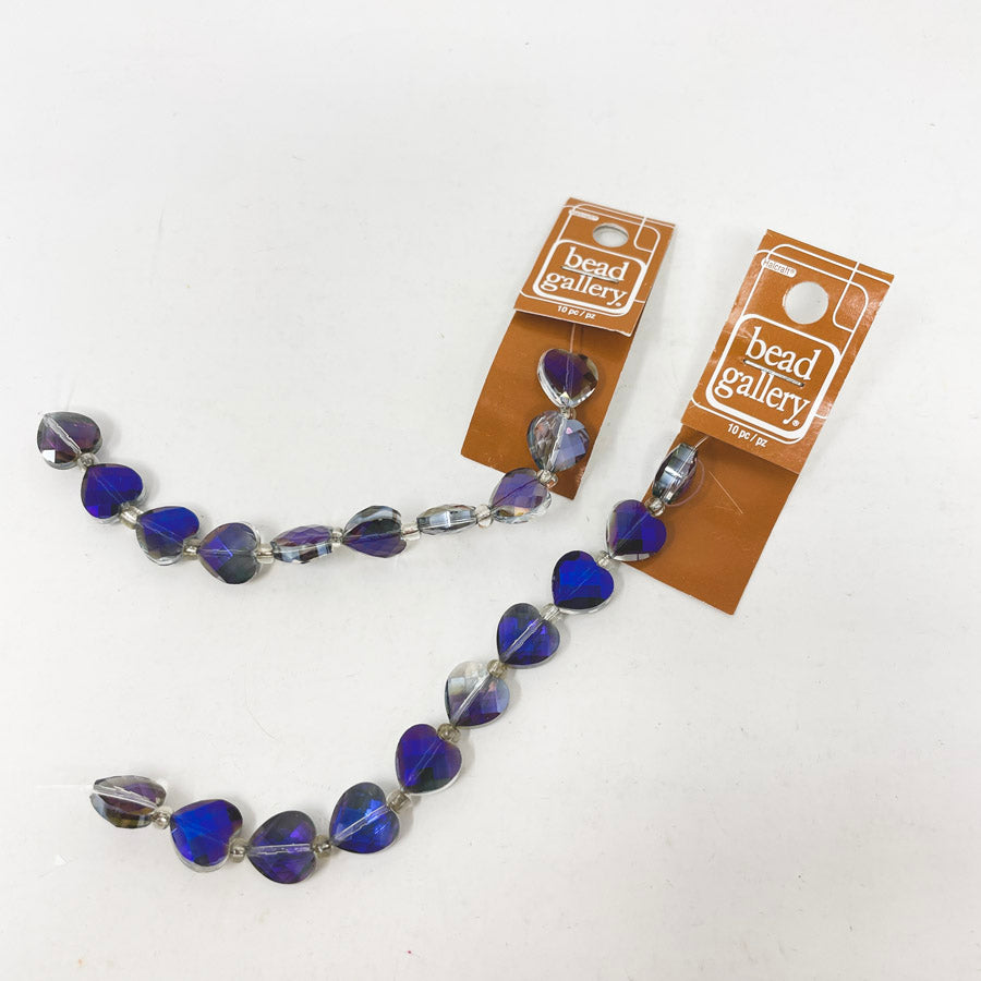 Bead Gallery Glass Heart 12mm Stringed Beads (1)
