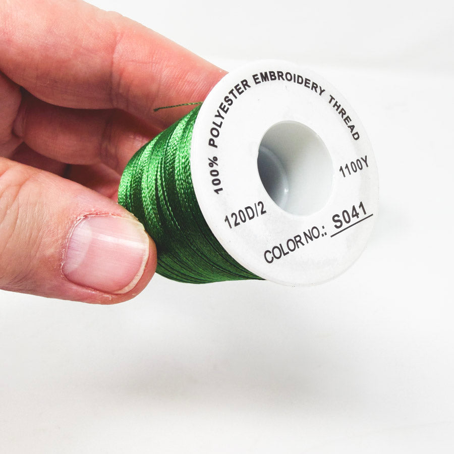 Green Series – Polyester Embroidery Thread – 1100Y – 120D/2