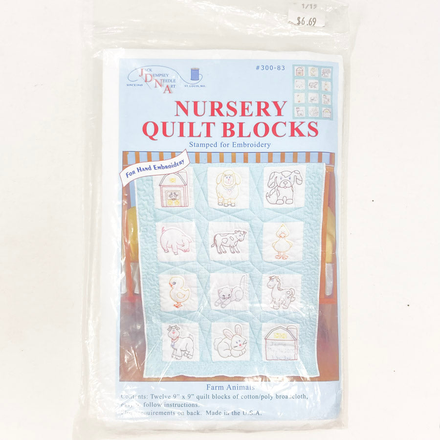 Farm Animals Nursery Quilt Blocks