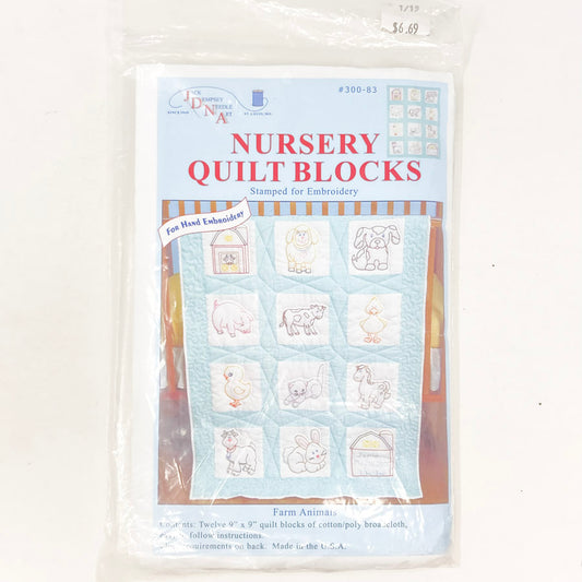 Farm Animals Nursery Quilt Blocks