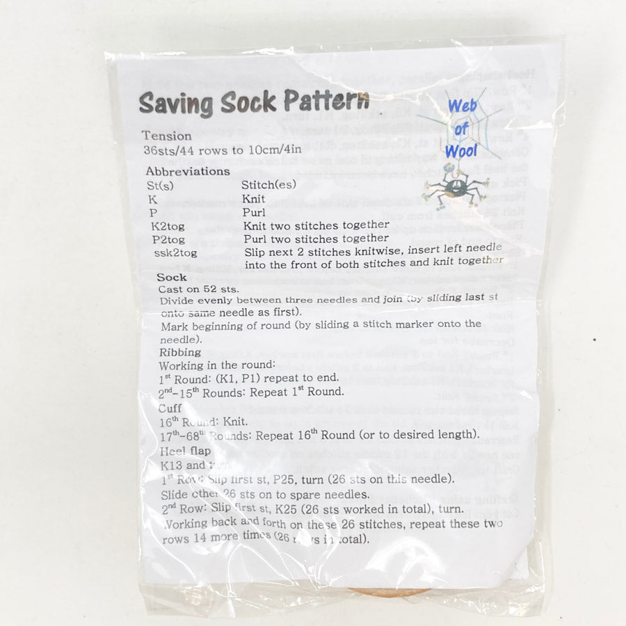 Web of Wool Saving Sock Pack Kit