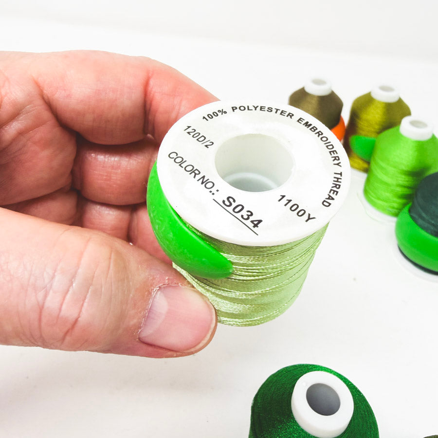 Green Series – Polyester Embroidery Thread – 1100Y – 120D/2
