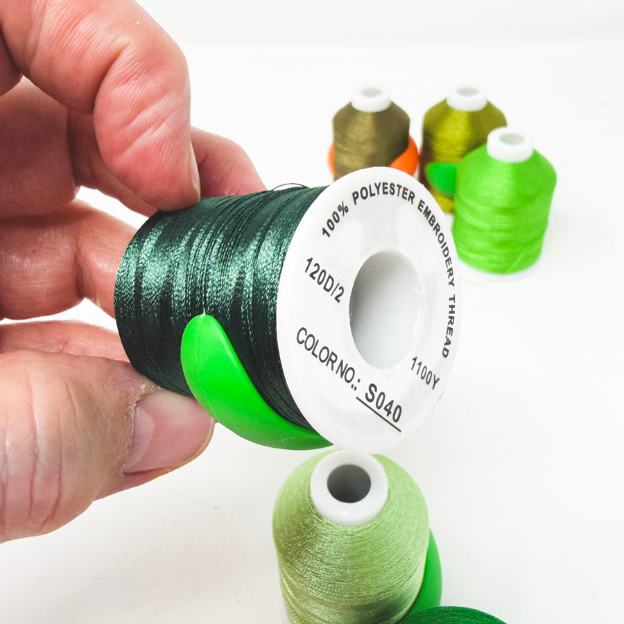 Green Series – Polyester Embroidery Thread – 1100Y – 120D/2