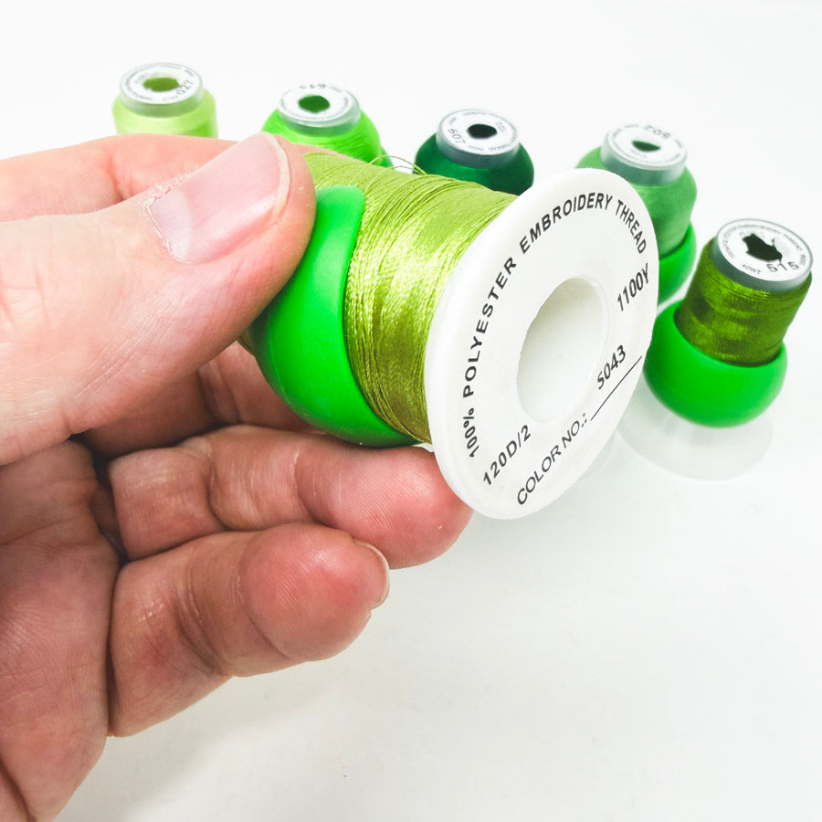 Green Series – Polyester Embroidery Thread – 1100Y – 120D/2