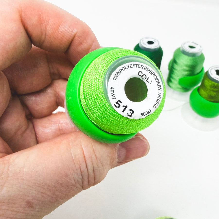 Green Series 40WT – Polyester Embroidery Thread – 500M
