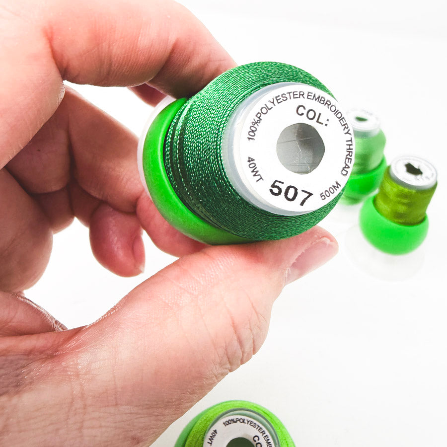 Green Series 40WT – Polyester Embroidery Thread – 500M