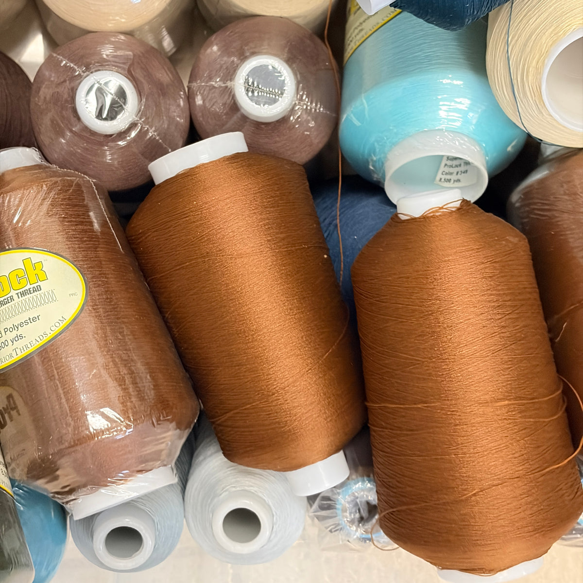 Lot of 43 ProLock & Polyarn Large Thread Spools
