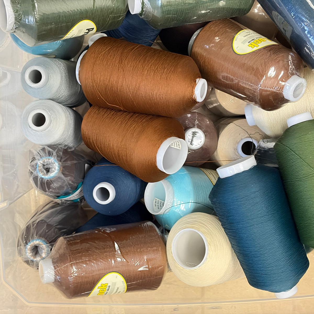 Lot of 43 ProLock & Polyarn Large Thread Spools