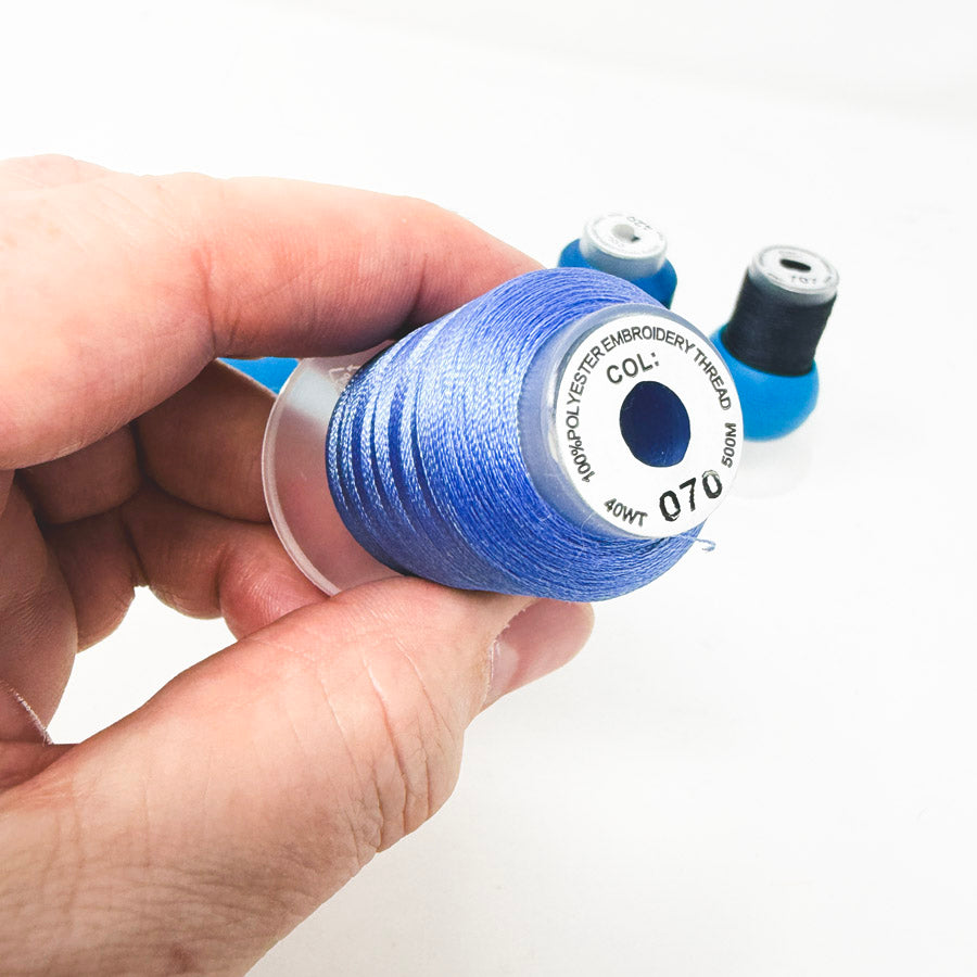 Blue Series 40WT – Polyester Embroidery Thread – 500M