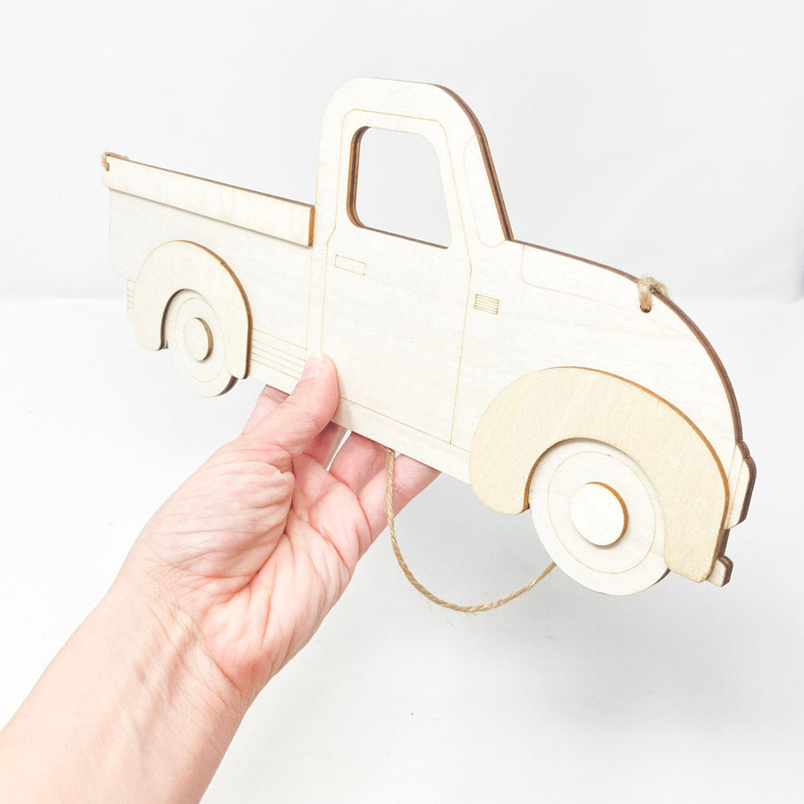 Wood Truck Decor