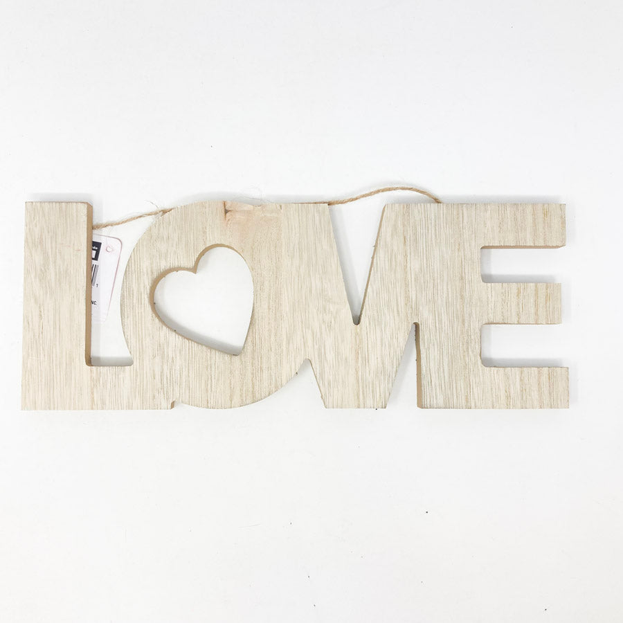 Love Hanging Wood Decor