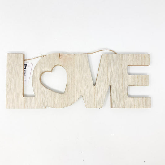 Love Hanging Wood Decor