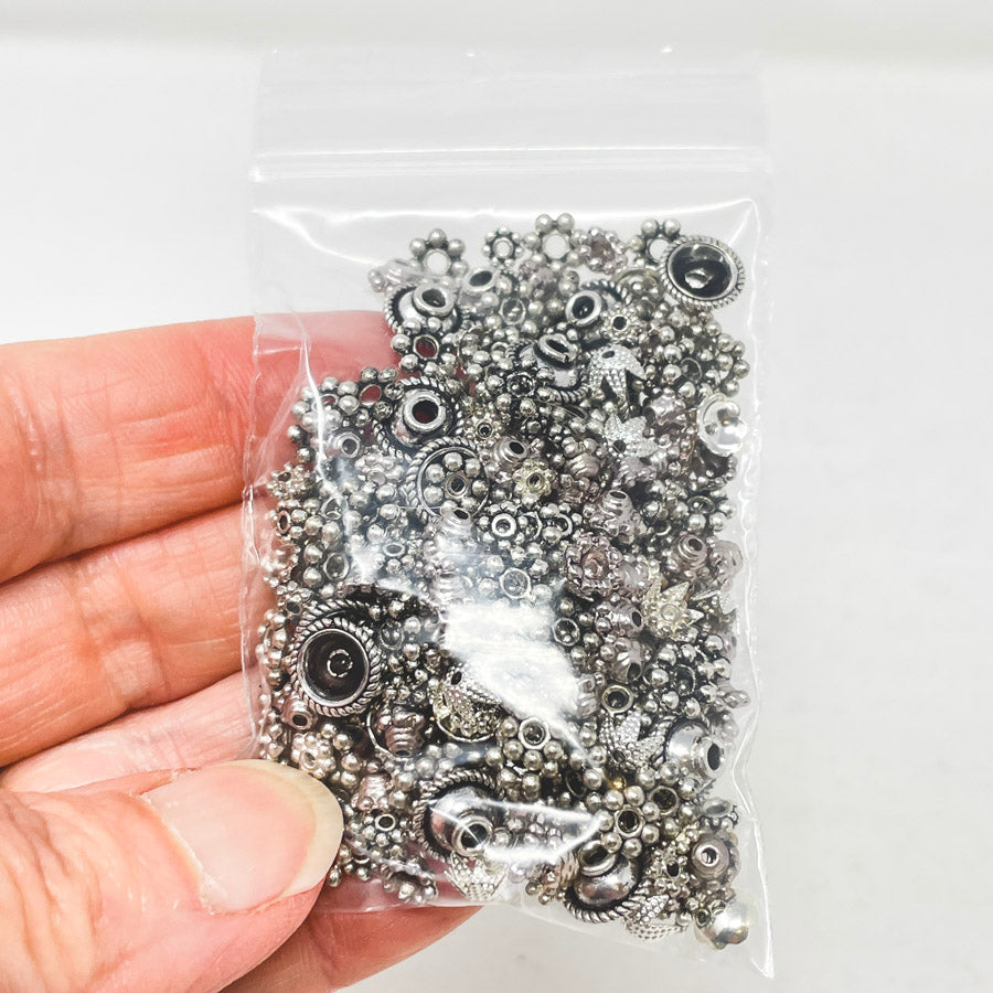 Assorted Metal Spacers and Bead Caps