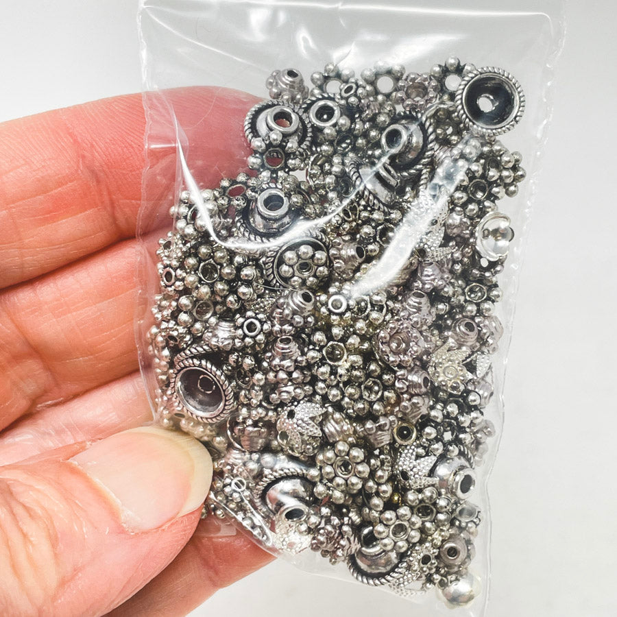 Assorted Metal Spacers and Bead Caps