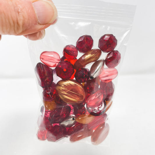Assorted Red Statement Beads