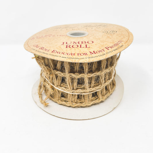 Partial Jumbo Roll of Jute Ribbon