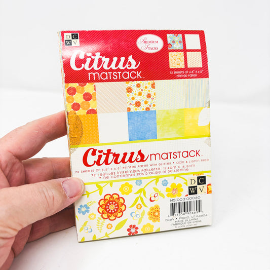 Citrus Matstack Paper Pack by DCWV