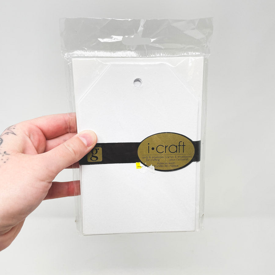 Studio G- AC0225 White Die Cut Cards & Envelopes