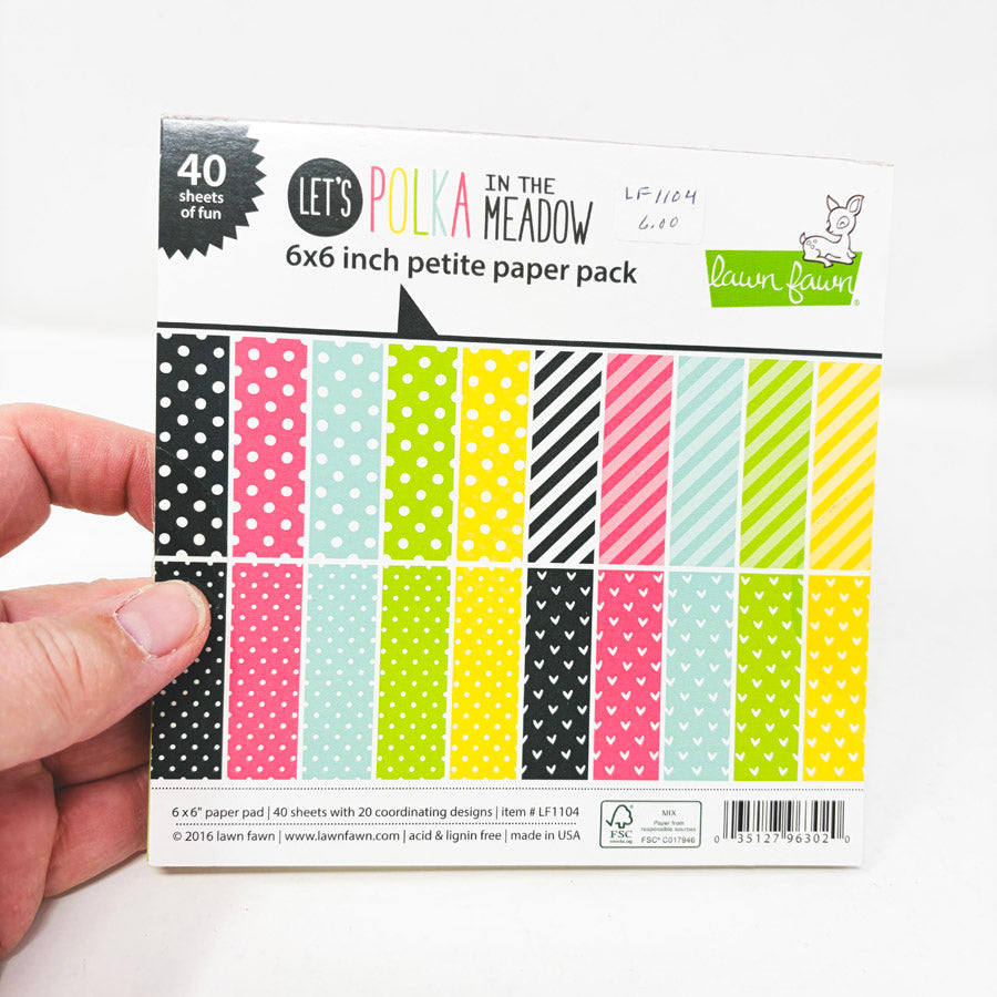 Let's Polka in the Meadow 6x6 Paper Pack by Lawn Fawn