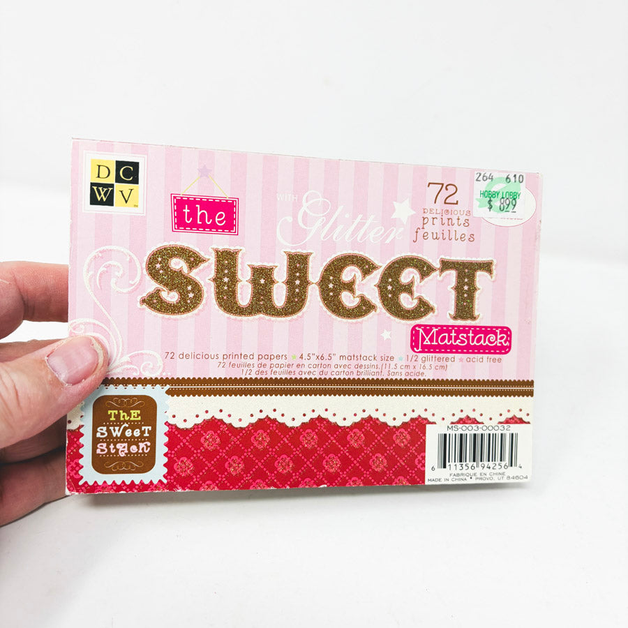 Glitter Sweet Matstack Paper Pad by DCWV