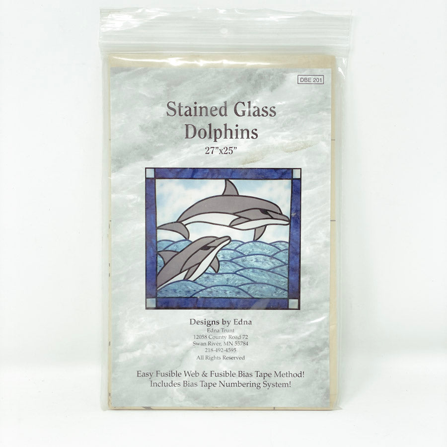 Stained Glass Dolphin Quilt Pattern