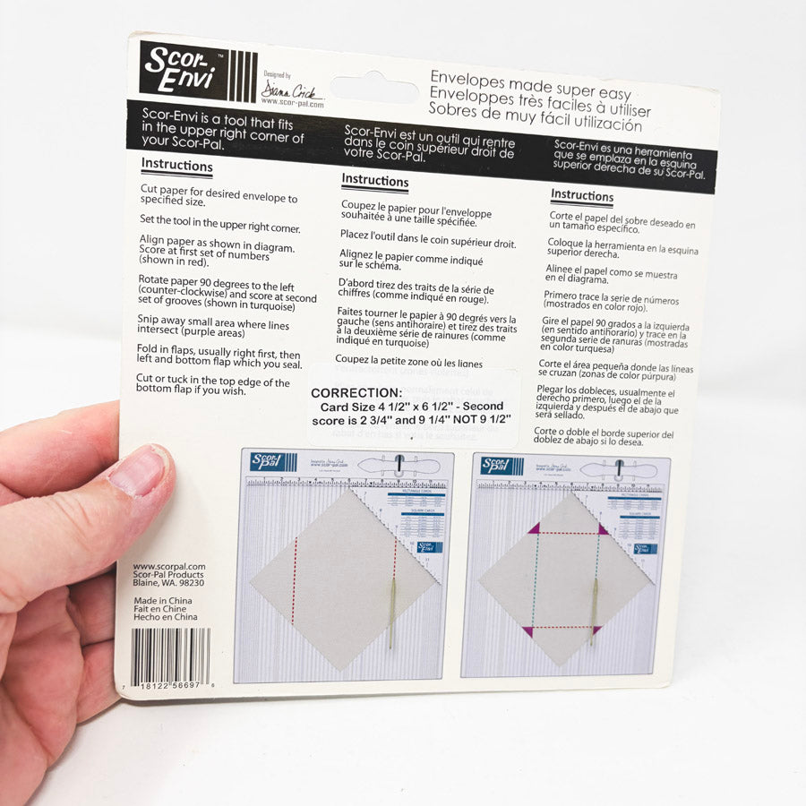 Scor-Pal Scor-Envi Diagonal & Envelope Template