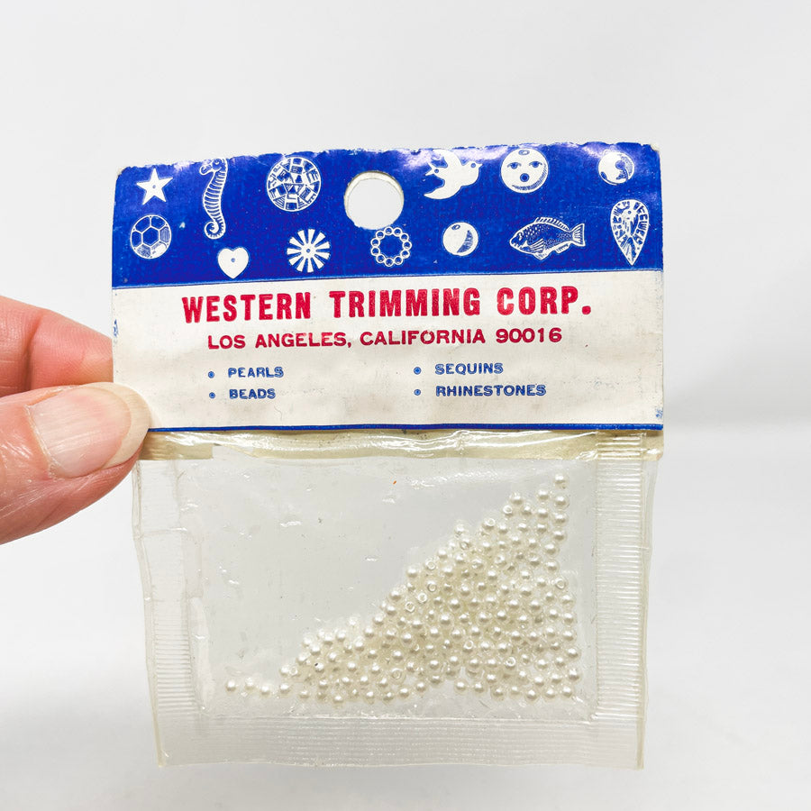 Westrim Novelties Small White Pearl Beads