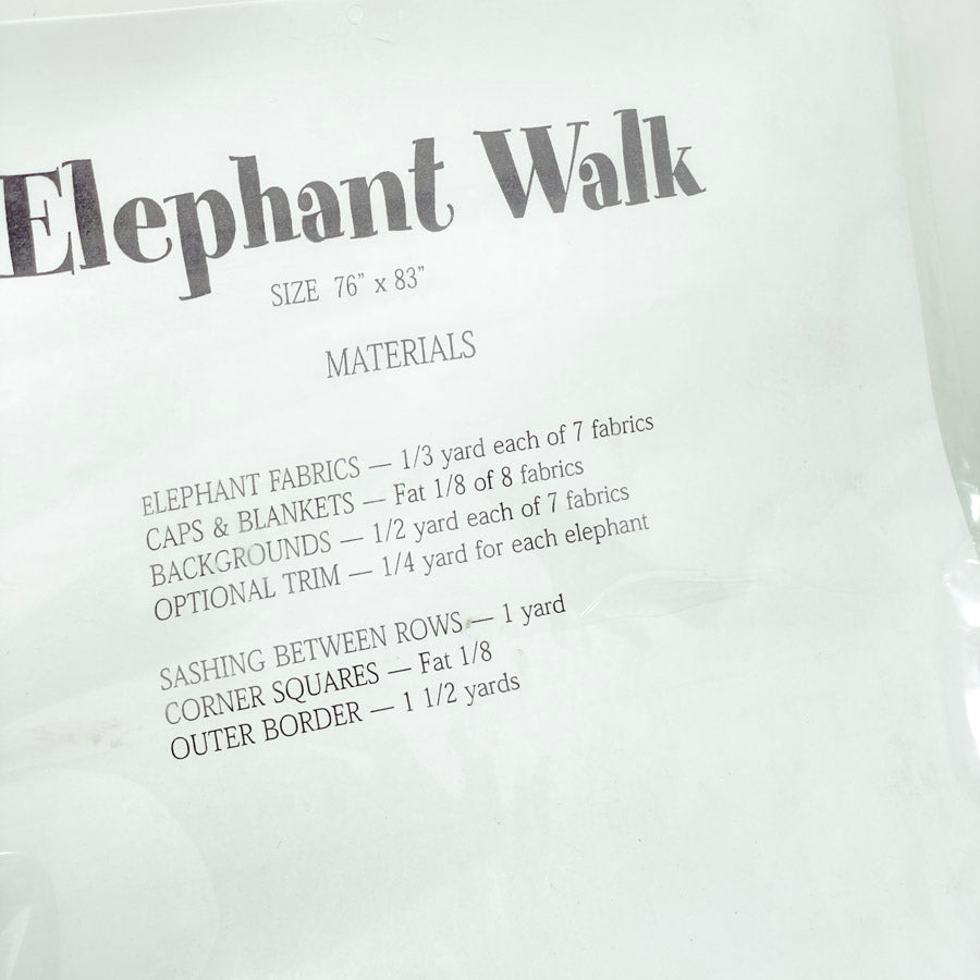 Elephant Walk Quilt Pattern by Laura Heine