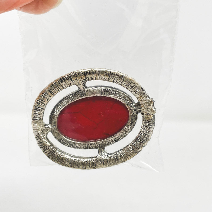 Red Howlite Pendant