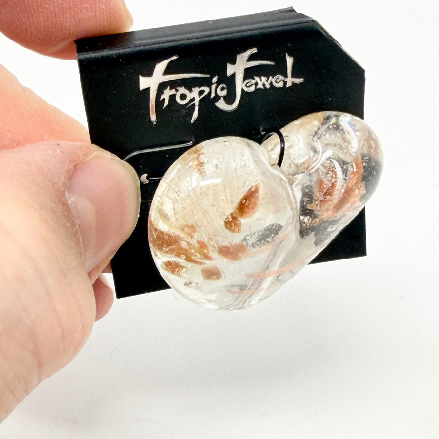 Large Glass Heart Statement Bead