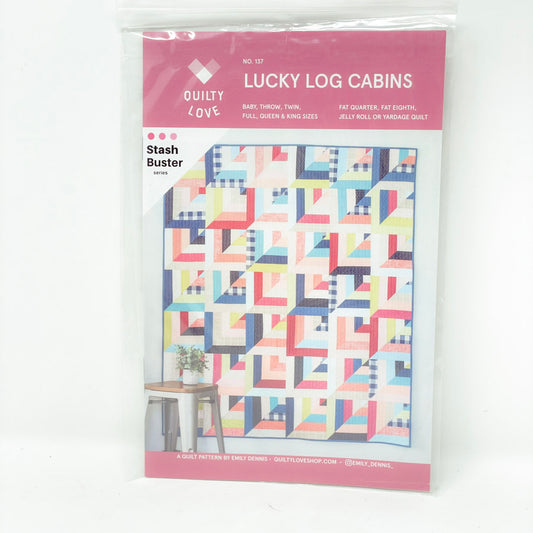Quilty Love Lucky Log Cabins Quilt Pattern