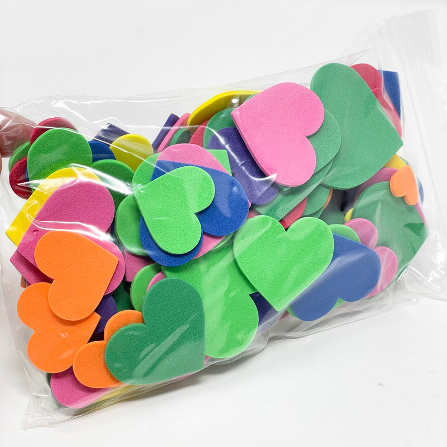 Assorted Foam Hearts