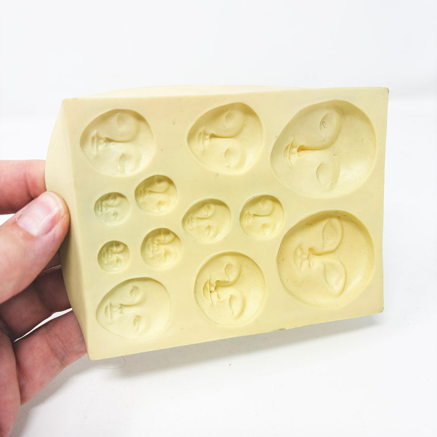 Polyform Sculpey Flexible Push Mold - Art Doll Faces