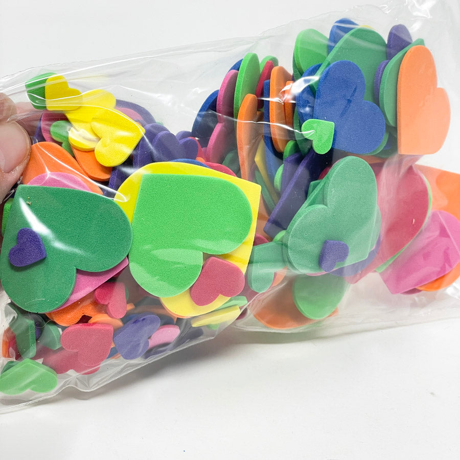 Assorted Foam Hearts