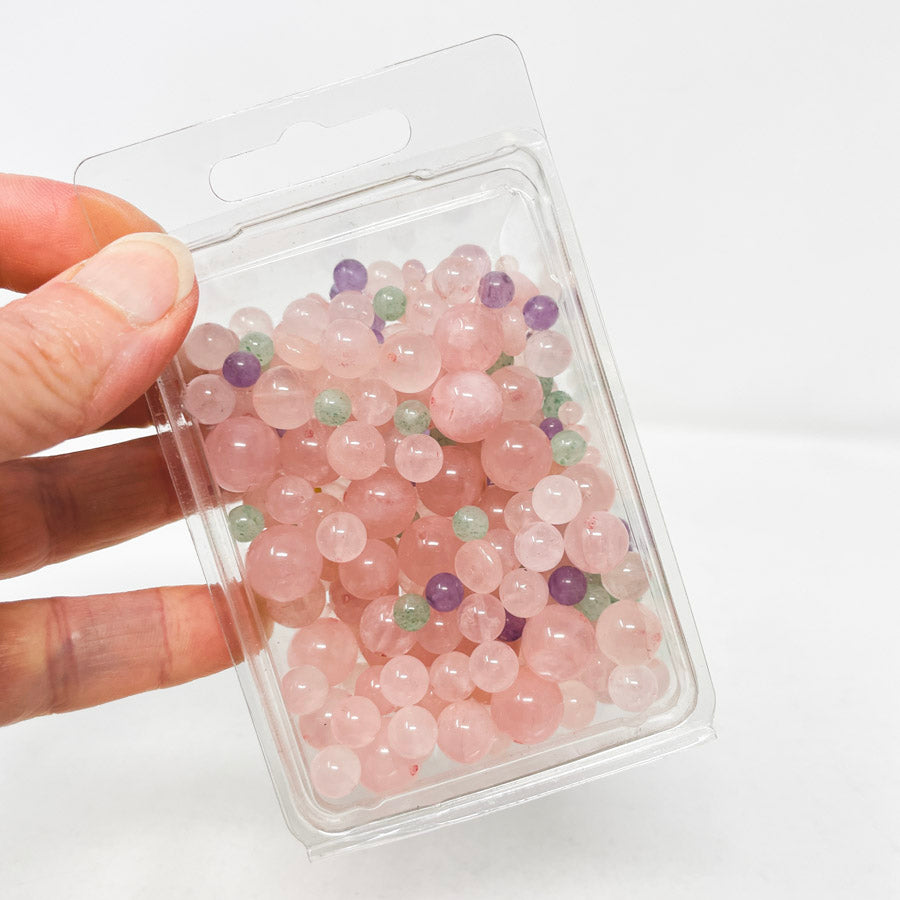 Rose Quartz Round Bead Bundle