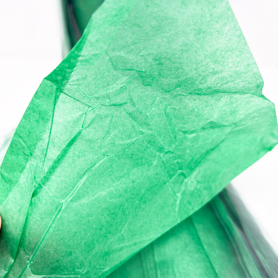 Green Tissue Paper Squares - 2lb Bag (1)