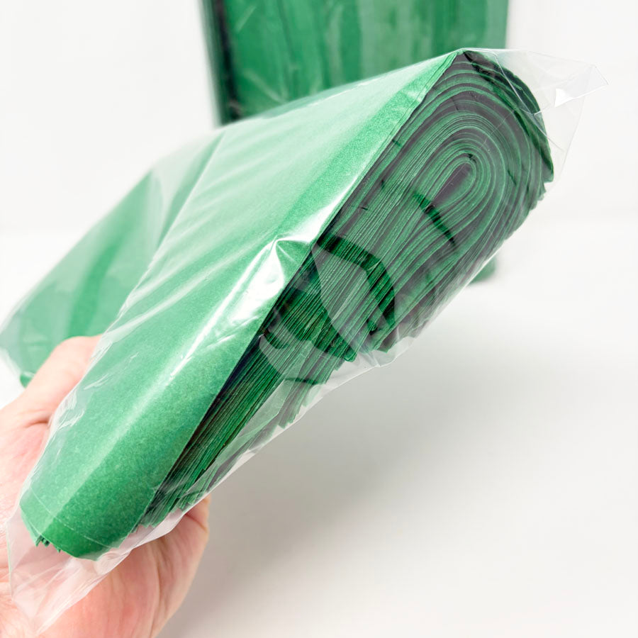 Green Tissue Paper Squares - 2lb Bag (1)