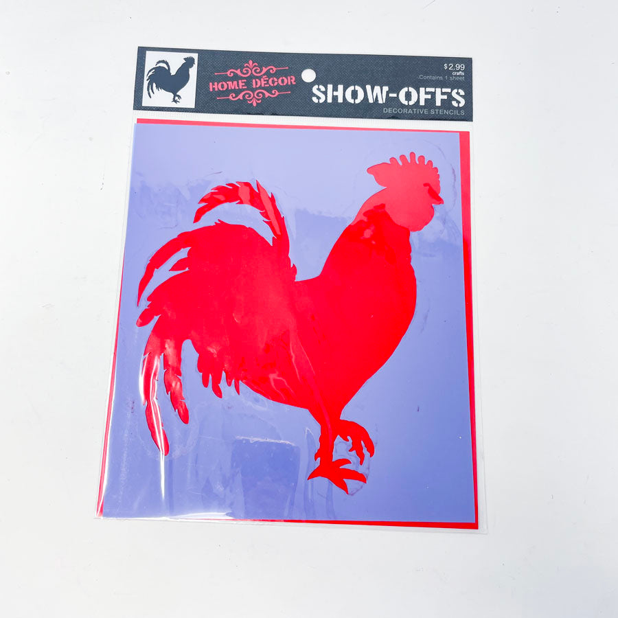 Home Decor Rooster Stencil