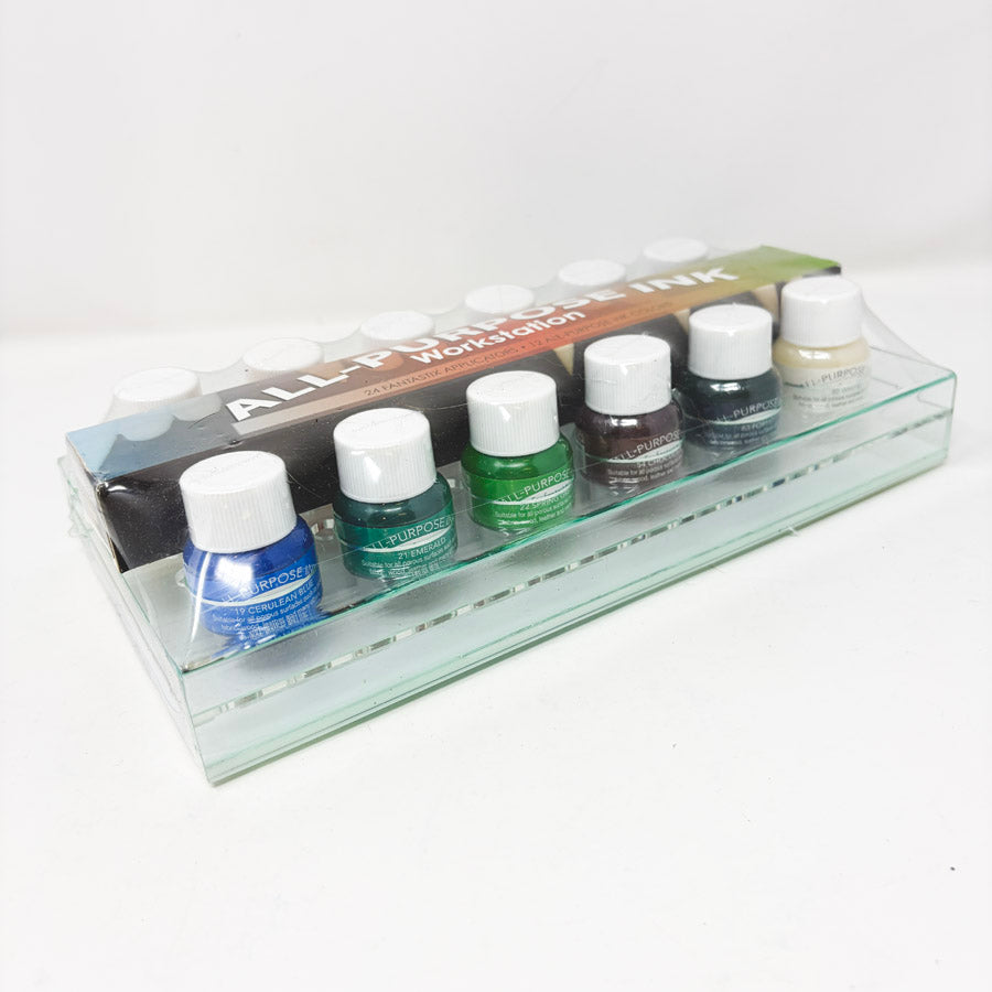 Tsukineko All-Purpose Ink Workstation - Classic Colors