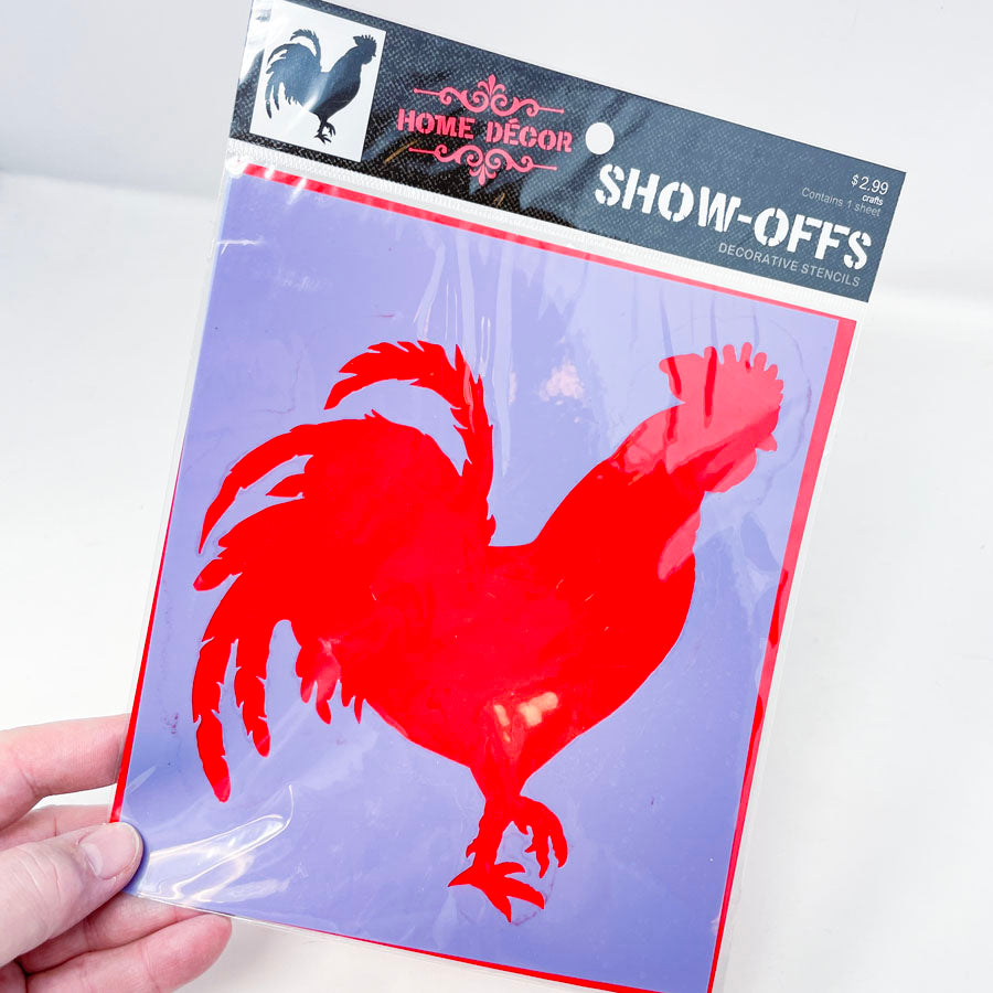 Home Decor Rooster Stencil