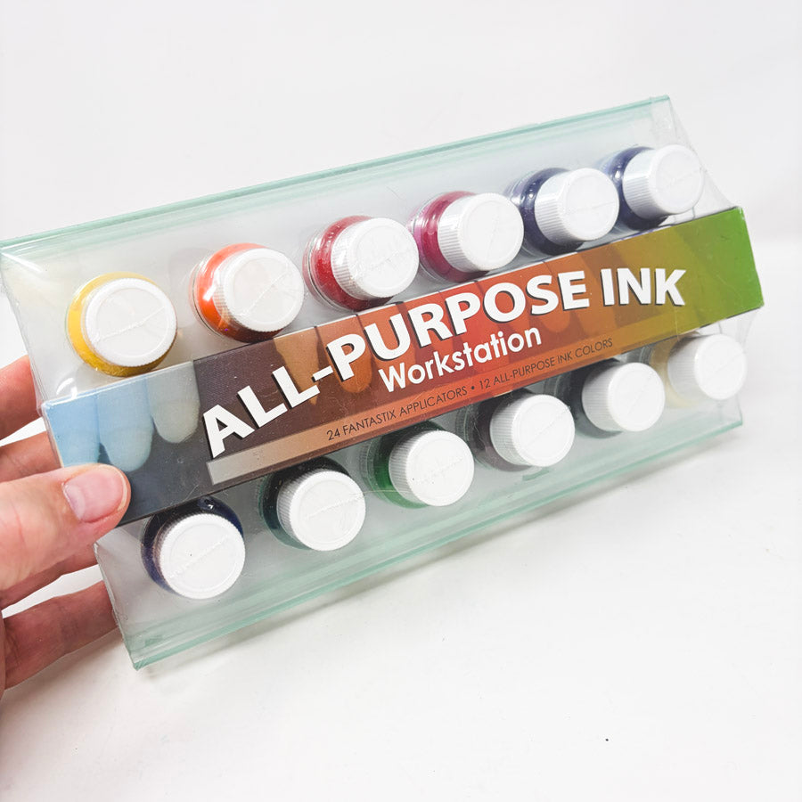 Tsukineko All-Purpose Ink Workstation - Classic Colors