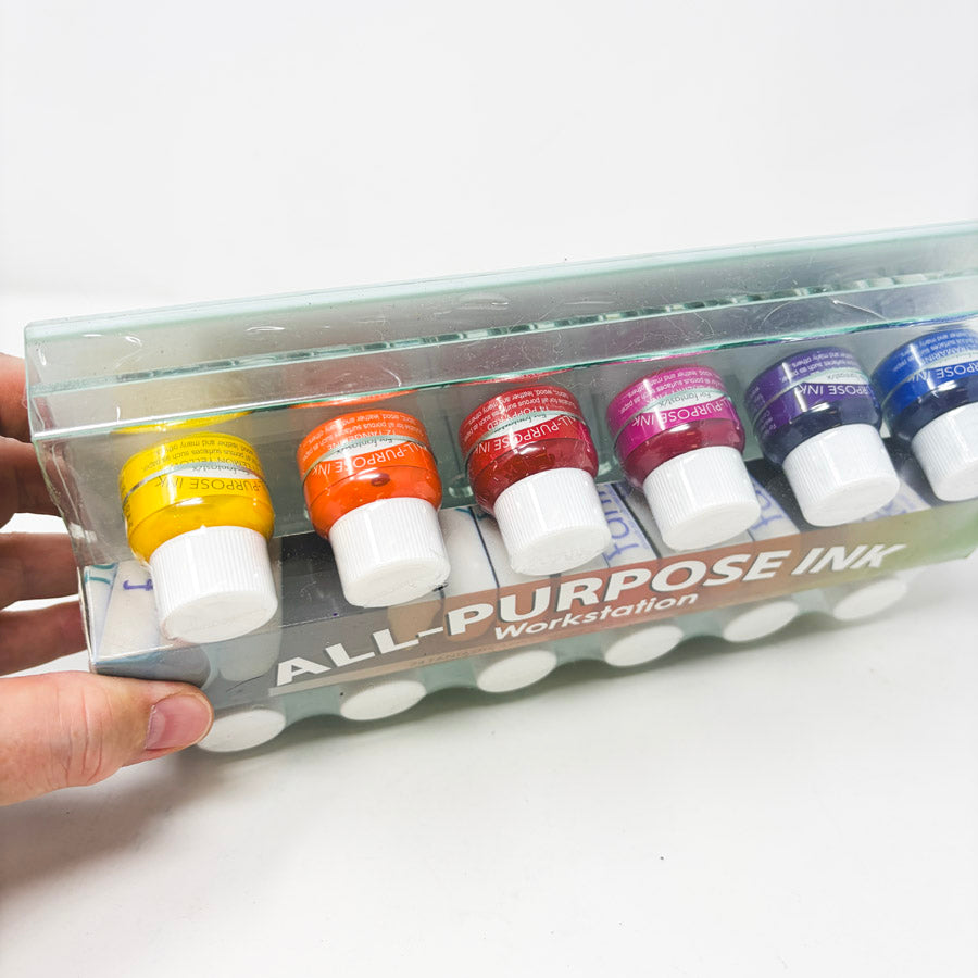 Tsukineko All-Purpose Ink Workstation - Classic Colors