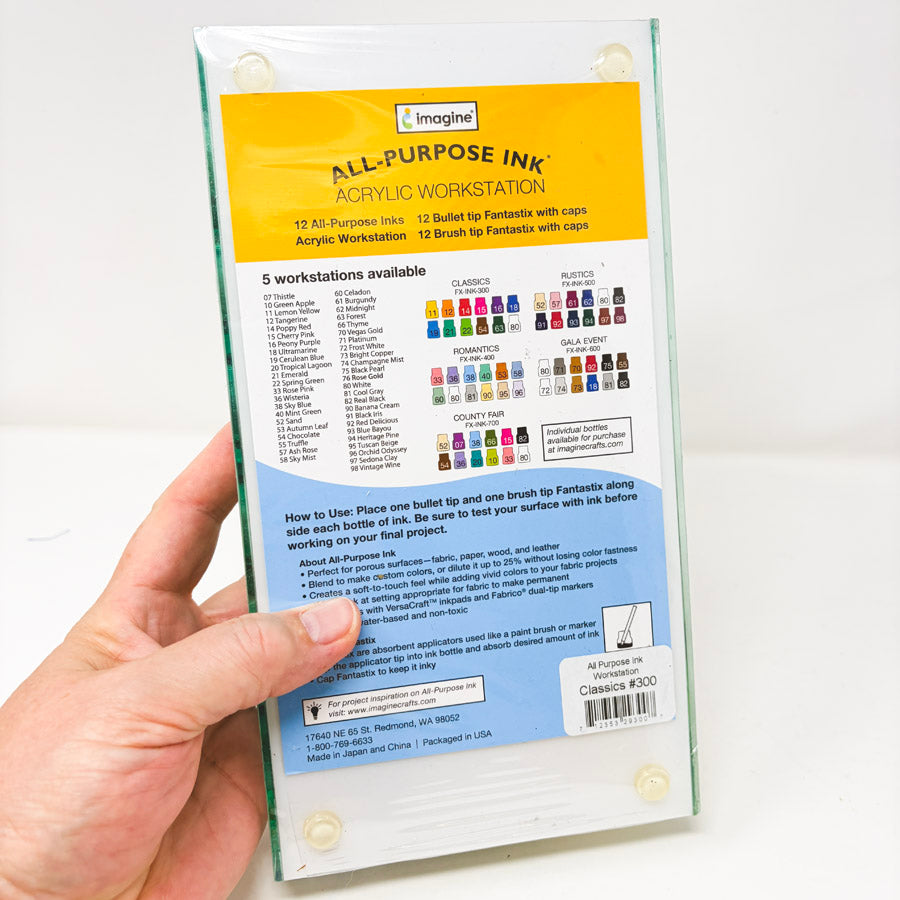 Tsukineko All-Purpose Ink Workstation - Classic Colors